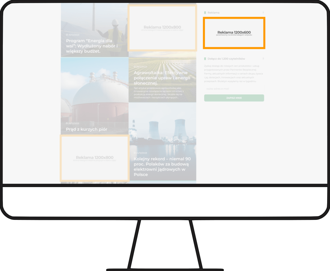 strona kategorii: reklama w pasku bocznym