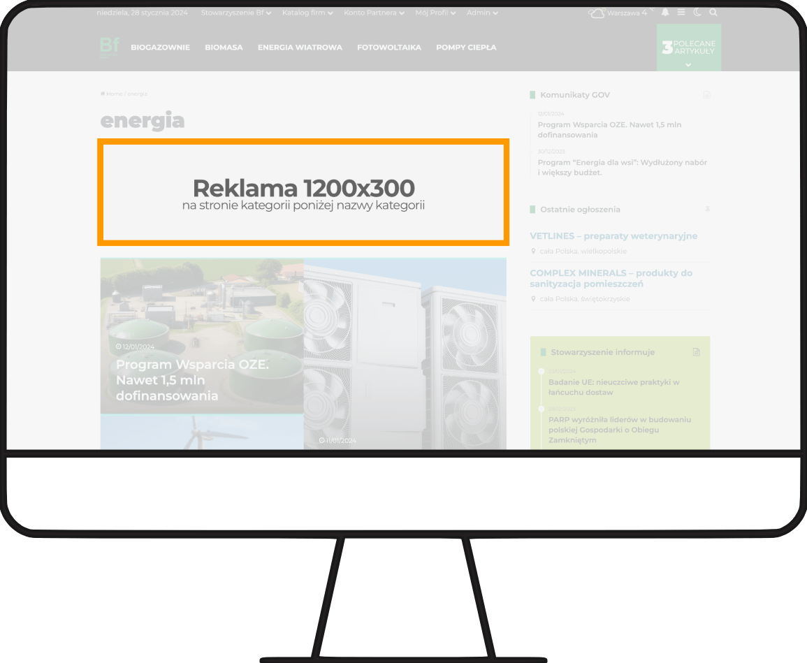 strona kategorii: baner pod nazwą